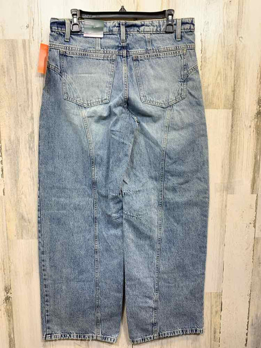 NWT Size 6 WILD FABLE BOTTOMS Blue Denim/MID-RISE BARREL VINTAGE LOOK JEAN