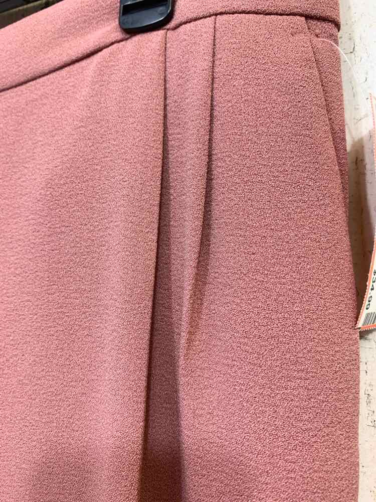 NWT Size M BAR lll BOTTOMS DUSTY MAUVE Solid PLEATED Pants