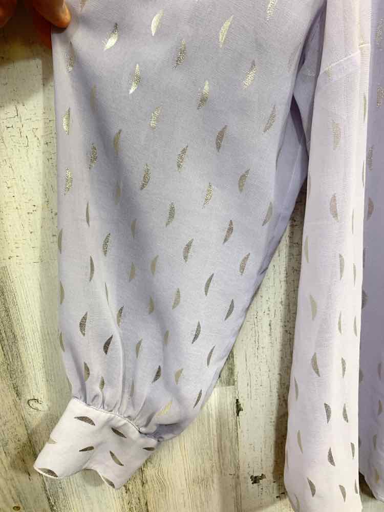PRE-OWNED MODCLOTH PLUS SIZES Size 2X Lavender LONG SLEEVES Shirt