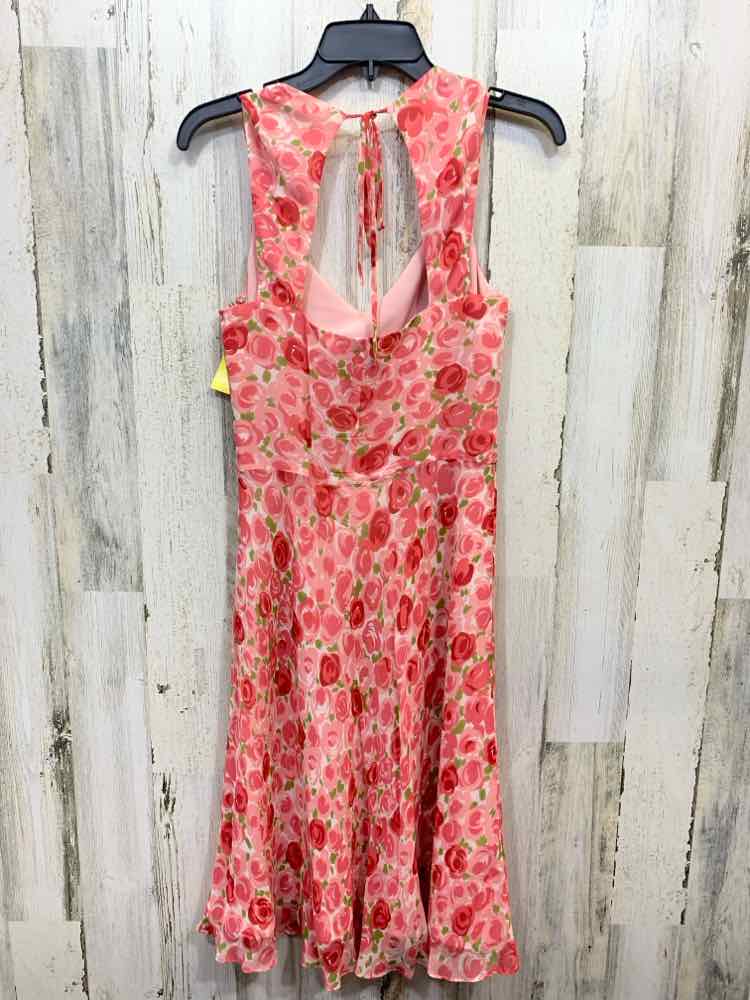 PRE-OWNED ANN TAYLOR Dresses and Skirts Size 4 PINK/GREEN ROSES SUNDRESS Dress/P