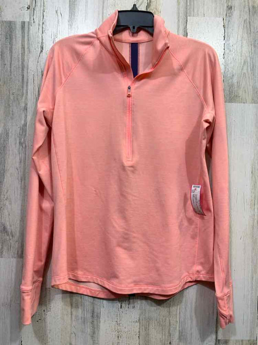 PRE-OWNED UNDER ARMOUR M Tops Peach LONG SLEEVES Activewear TOP