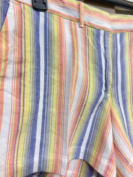 PRE-OWNED Size 6 LOFT/VERTICAL STRIPE SHORTS W/ WAIST TIE