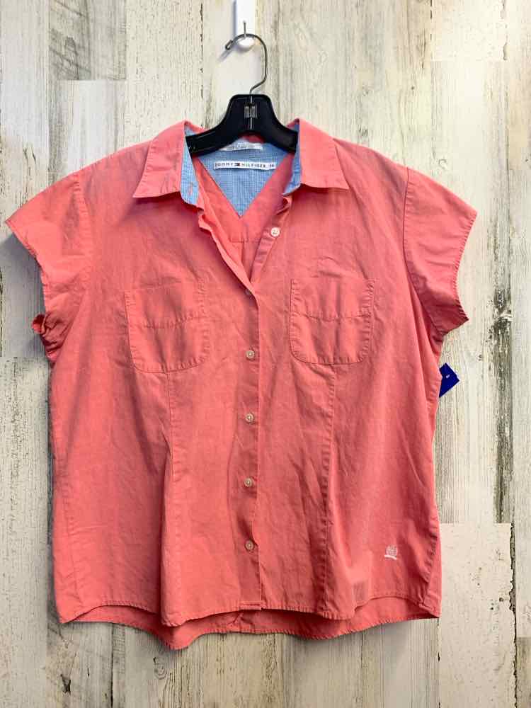 TOMMY HILFIGER Tops Size 16 Pink SHORT SLEEVES Shirt