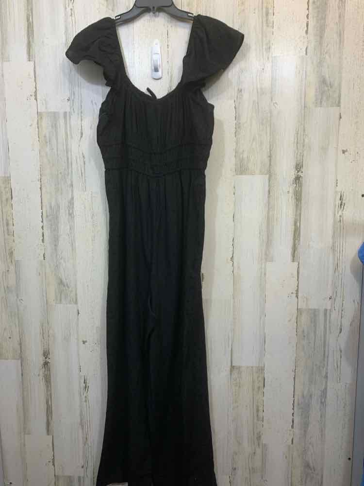 NWT Size 3X AND NOW THIS PLUS SIZES Black SWISS DOT SLEEVELESS/RUFFLE STR JUMPER
