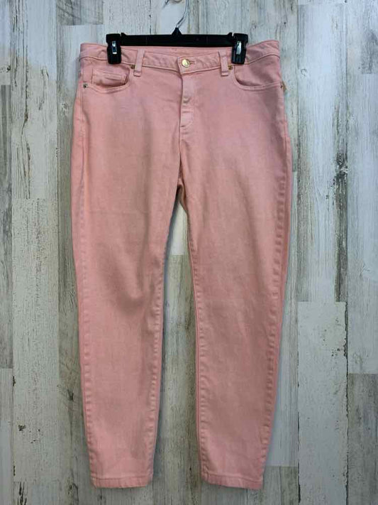 NWT Size 10 MICHAEL KORS BOTTOMS Peach SKINNY Jeans