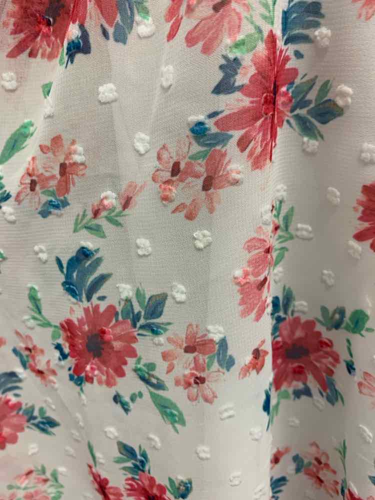 PRE-OWNED ALTARD STATE Dresses and Skirts Size L WHITE/PINK/BLUE/GREEN Dress/WHI