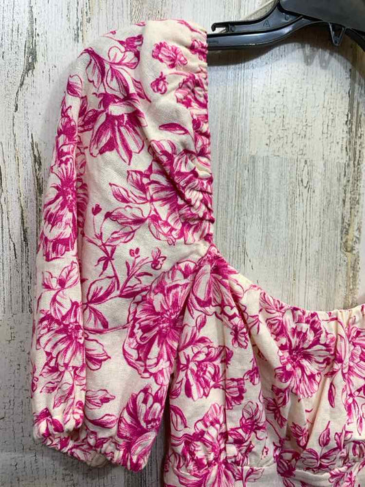 NWT LONDON TIMES Dresses and Skirts Size 8 WHITE/FUSH Floral MAXI Dress