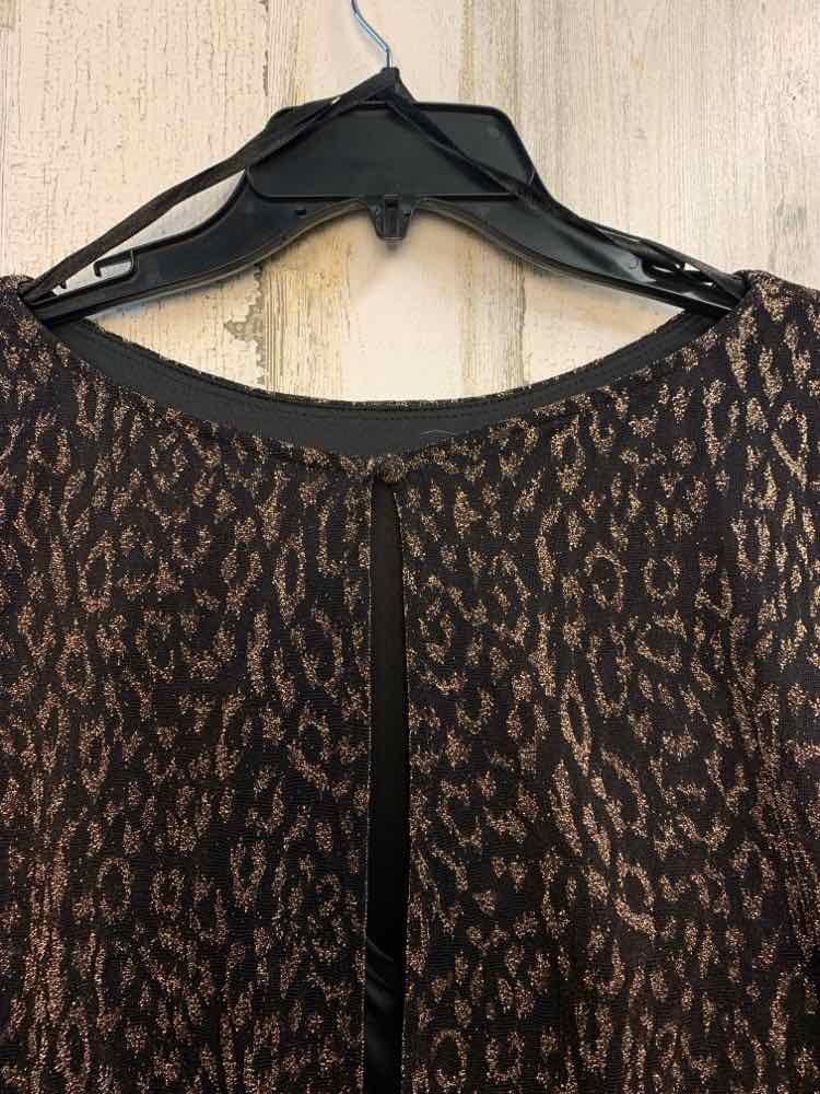 PRE-OWNED JESSICA HOWARD Dresses and Skirts Size 12 BLK/GOLD CHEETAH PRINT Dress