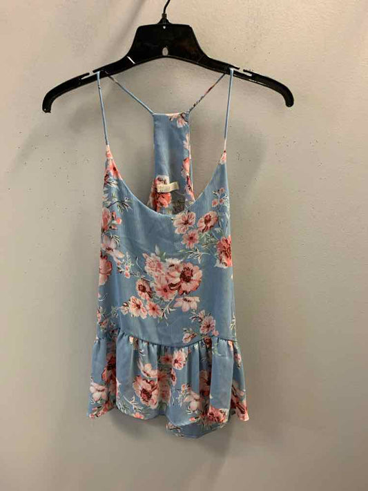 VESTIQUE Tops Size M LIGHT BLU Floral TOP