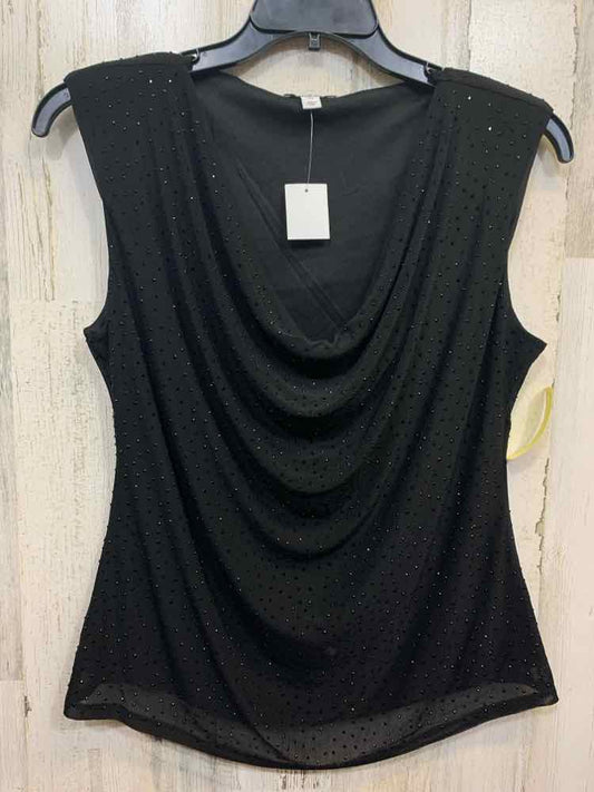 NWT BAR lll Tops Size 0X Black SEQUINED SLEEVELESS Blouse