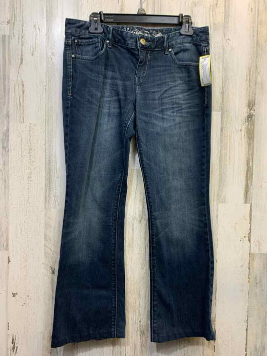 PRE-OWNED Size 8 EXPRESS BOTTOMS Denim DENIM STRAIGHT Jeans/DARK WASH DENIM JEAN