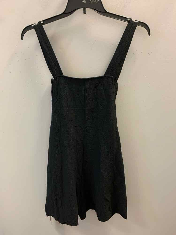 NWT Size L EMERY ROSE BOTTOMS Black SHORTALLS Shorts