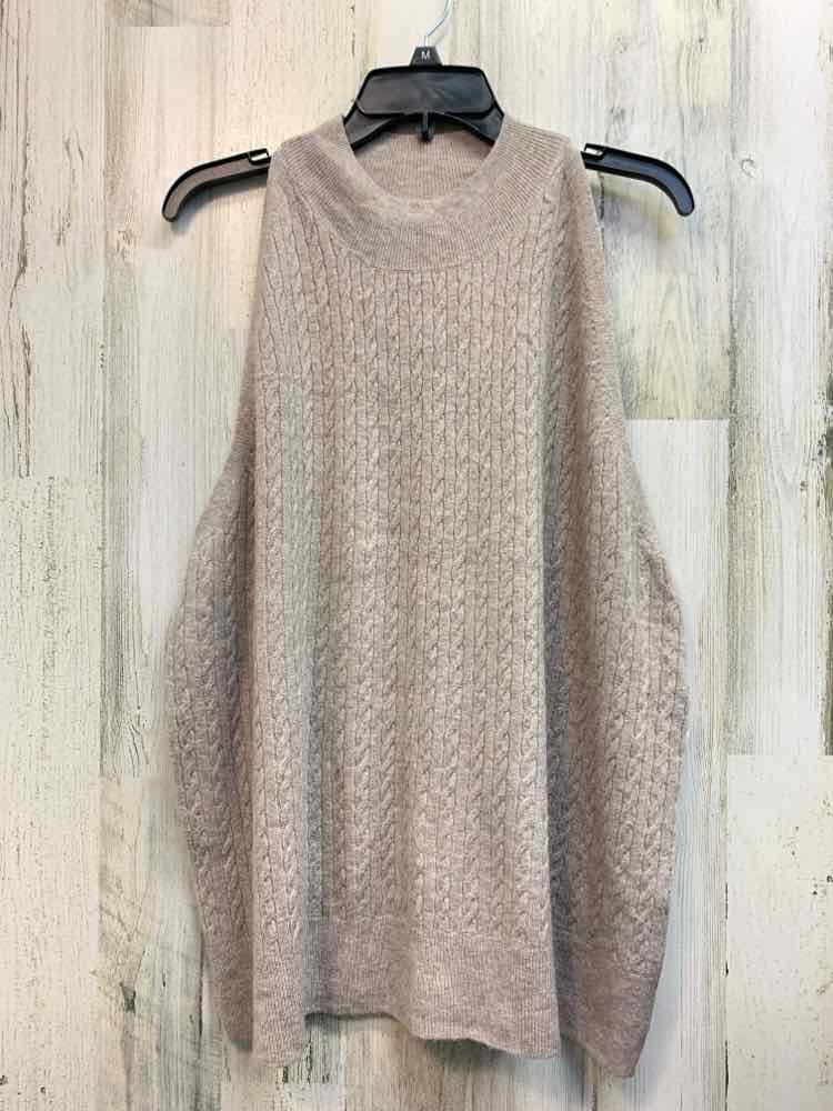 NWT A NEW DAY Tops Size PLUS LIGHT BROWN ROPE/CHAIN SLEEVELESS Sweater/LIGHT TAN
