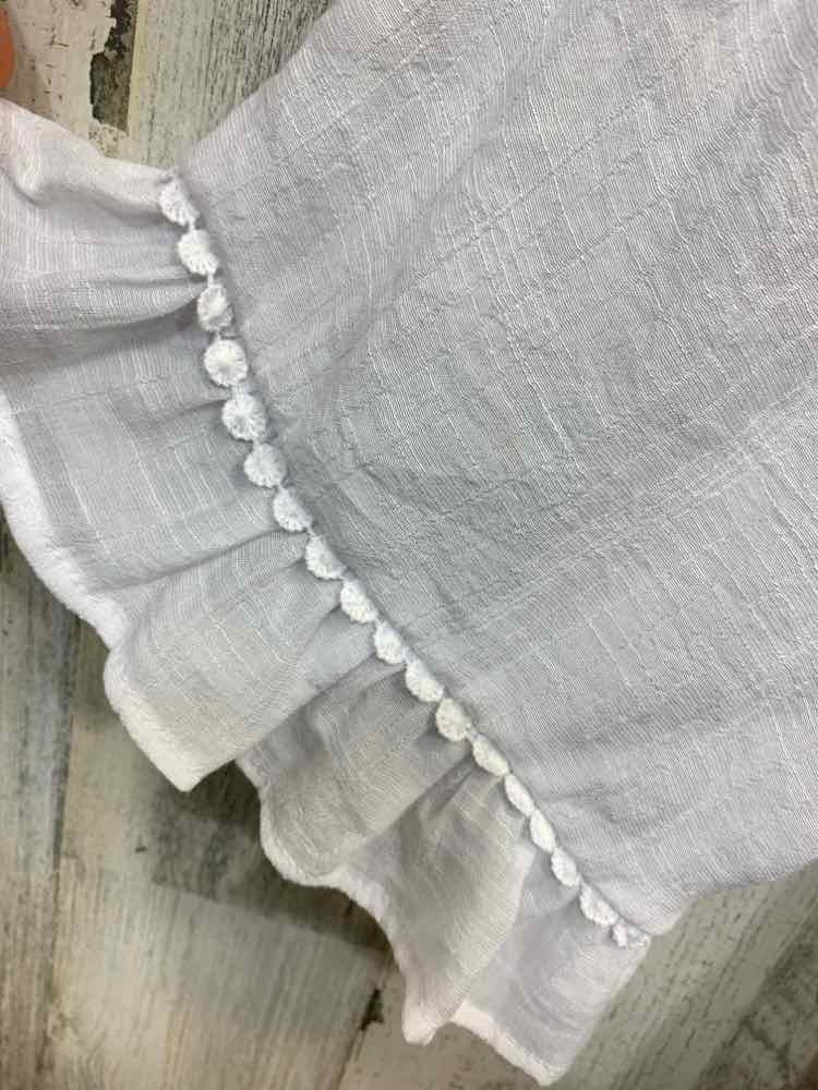 PRE-OWNED SABRINA LAUREN Tops Size M White KNIT LONG SLEEVE Blouse/WHITE LONG SL