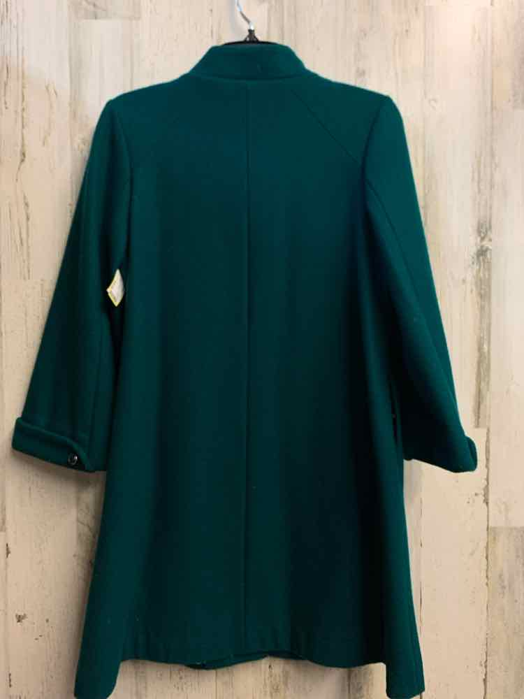 PRE-OWNED TULLE JACKETS / COATS Size S Green LONG SLEEVES Coat/KNEE LENGTH