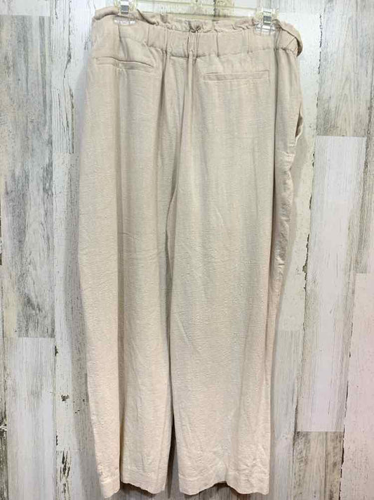 PRE-OWNED Size XL BAR lll/WIDE-LEG ELASTIC WAIST TIE FRONT PANT