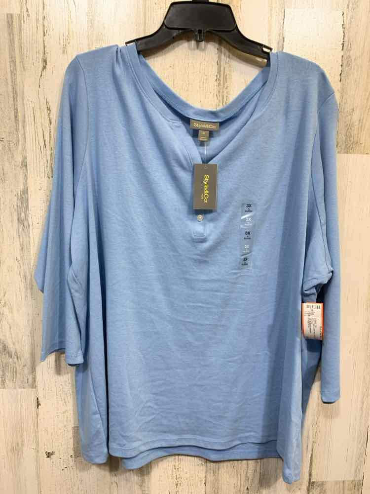 NWT STYLE & CO/3/4 SLEEVE HENLEY