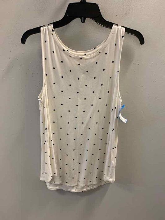 OLD NAVI Tops Size M BLK/WHT DOTS TOP