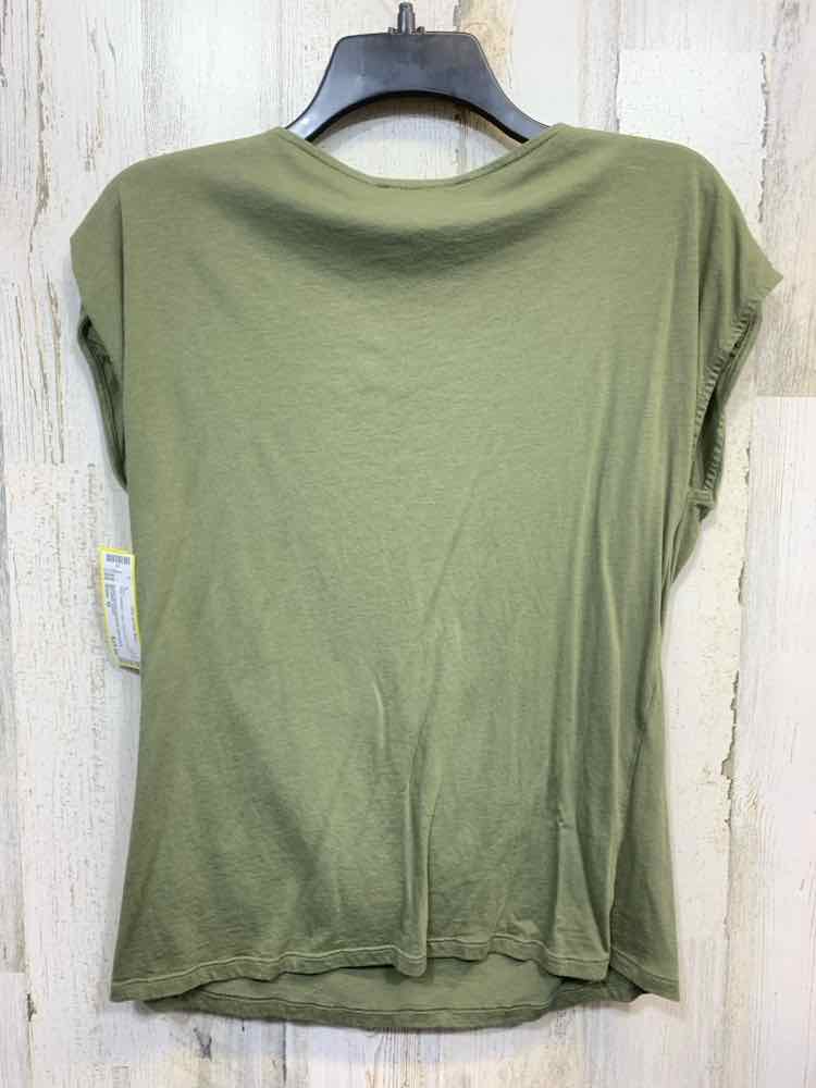 PRE-OWNED MICHAEL KORS Tops Size M Olive KEY HOLE Shirt/OLIVE SHORT SLEEVE KEY H