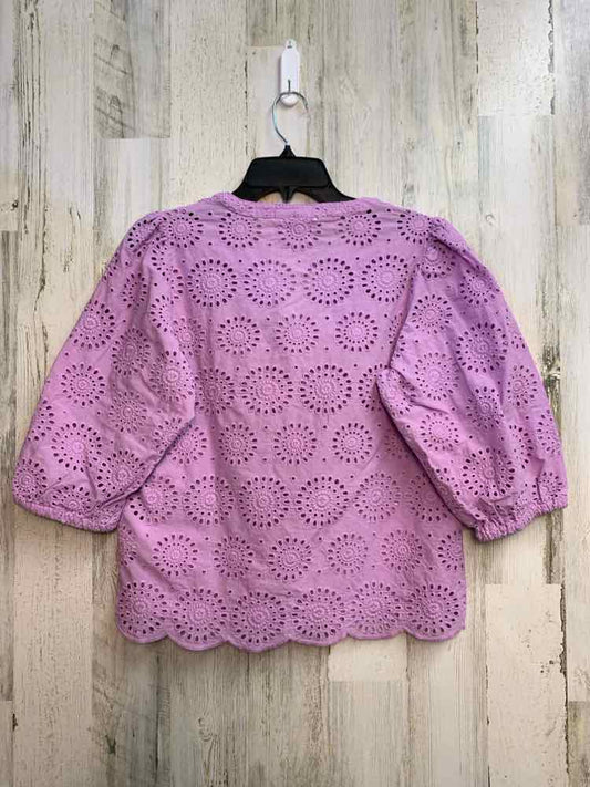 PRE-OWNED ON 34TH Tops Size S LAVENDAR Floral 3/4 SLEEVE TOP