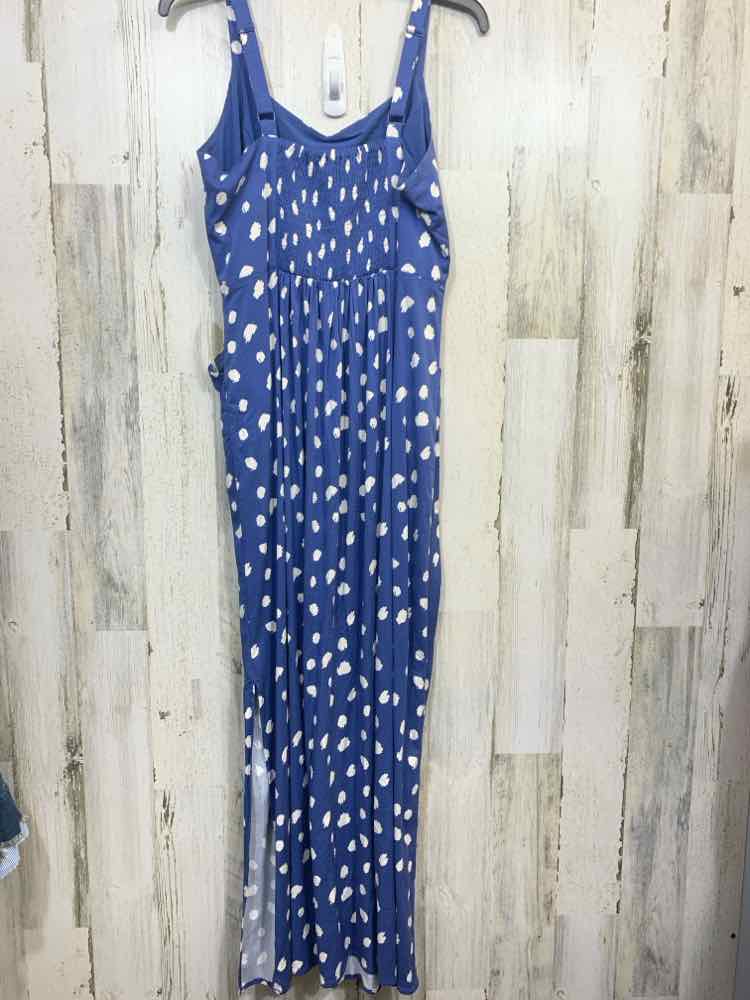 PRE-OWNED 41 HAWTHORN/BEATRIZ POLKA/PAINT SPOT SLEEVELESS MAXI W/ POCKETS