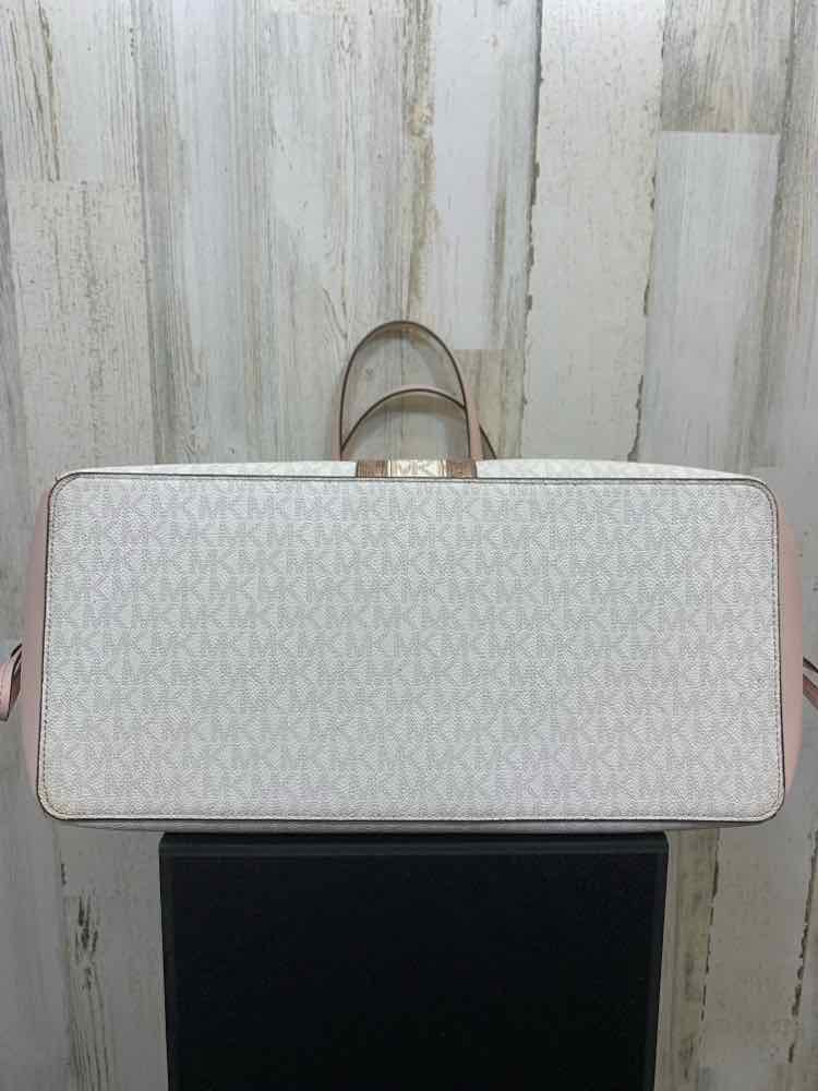PRE-OWNED MICHAEL KORS BLUSH/WHITE/ROSE GOLD Handbag/BLUSH PINK/WHITE/ROSE GOLD