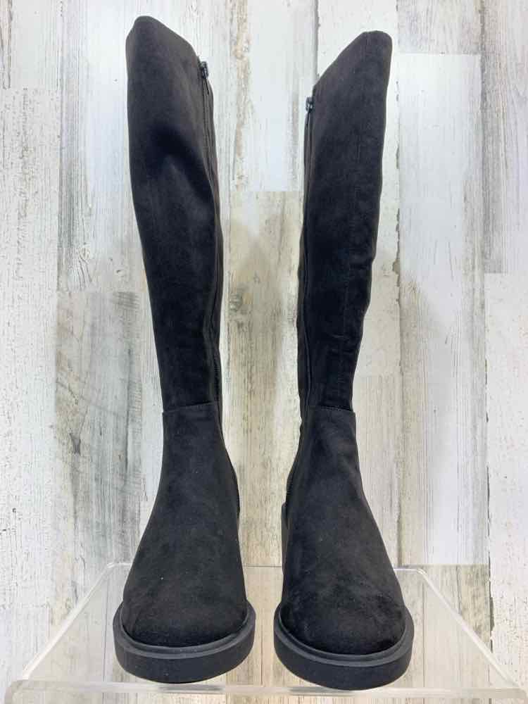 NWT INC SHOES Shoe Size 6 Black Solid CALF LENGTH Boots/BLACK CALF LENGTH BOOT