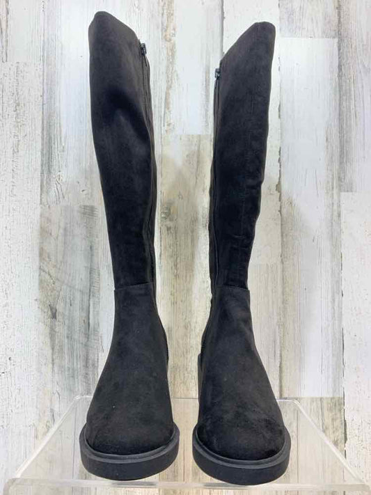 NWT INC SHOES Shoe Size 6 Black Solid CALF LENGTH Boots/BLACK CALF LENGTH BOOT