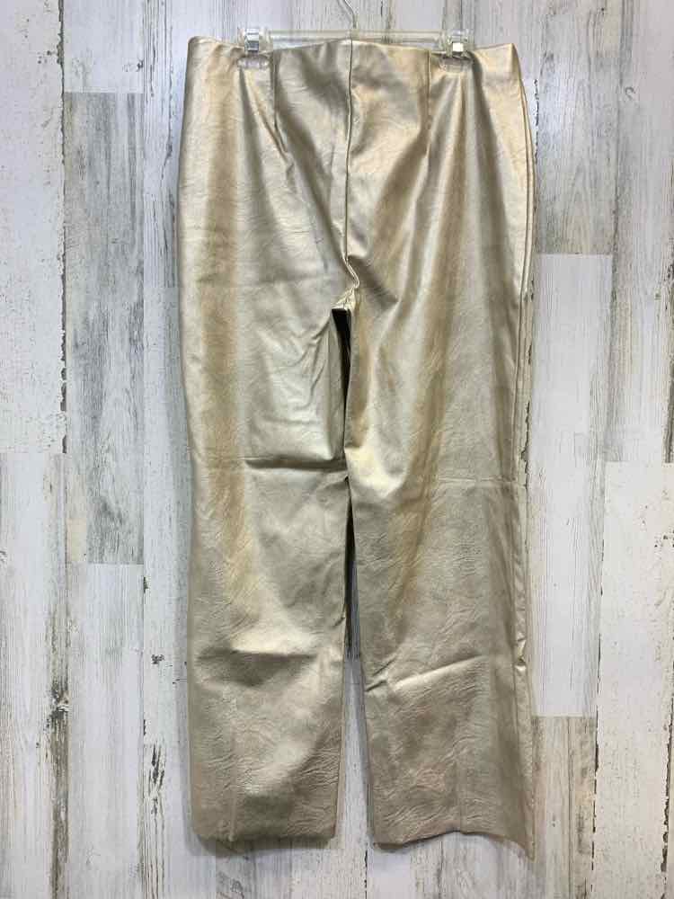 PRE-OWNED Size 14 VINCE CAMUTO BOTTOMS Gold Pants