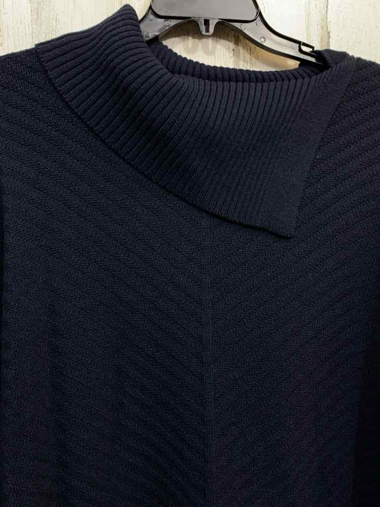 NWT STYLE & CO Size 3X Tops Navy CHEVRON LONGSLEEVE SWEATER
