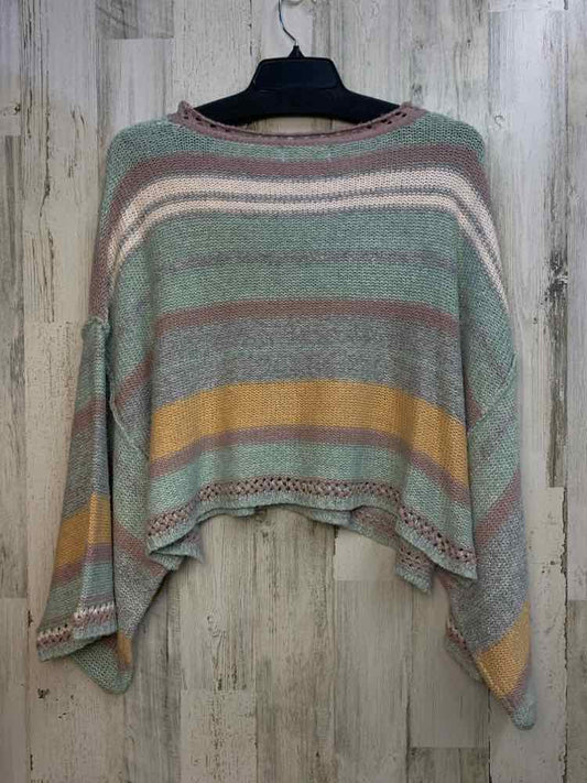 PEACH LOVE Tops Size M PASTELS Stripe KIMONO Sweater