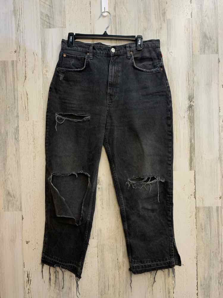 PRE-OWNED Size 31/12 WE THE FREE BOTTOMS Black/WASHED DISTRESSED W/SLITS