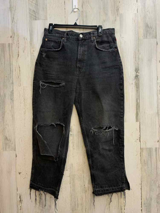 PRE-OWNED Size 31/12 WE THE FREE BOTTOMS Black/WASHED DISTRESSED W/SLITS