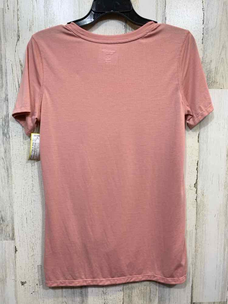 PRE-OWNED OLD NAVY ACTIVE/SMOOTH PERFORMANCE KNIT FRONT TWIST HEM SHORT-SLEEVE A