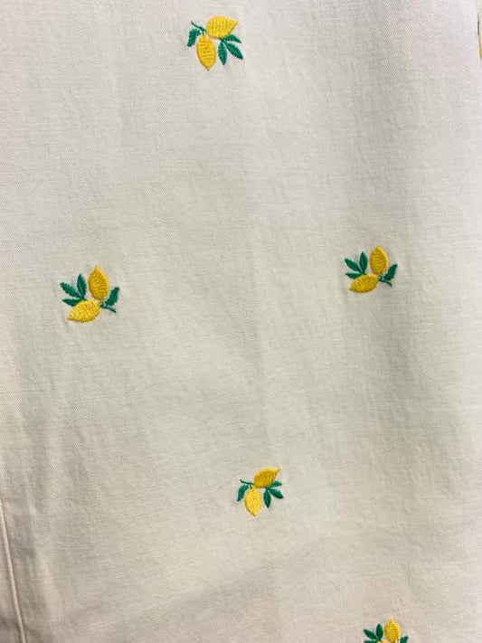 PRE-OWNED Size 8 TALBOTS BOTTOMS PASTEL YELLOW LEMONS Pants