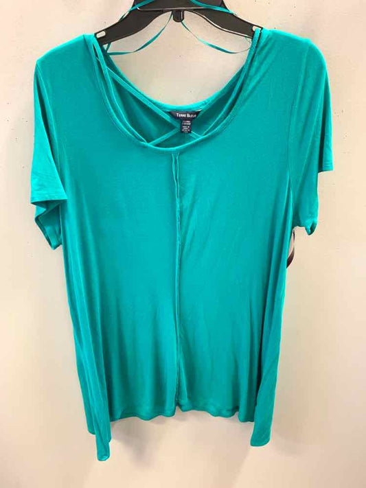TERRE BLEUE Tops Size XL Teal TOP