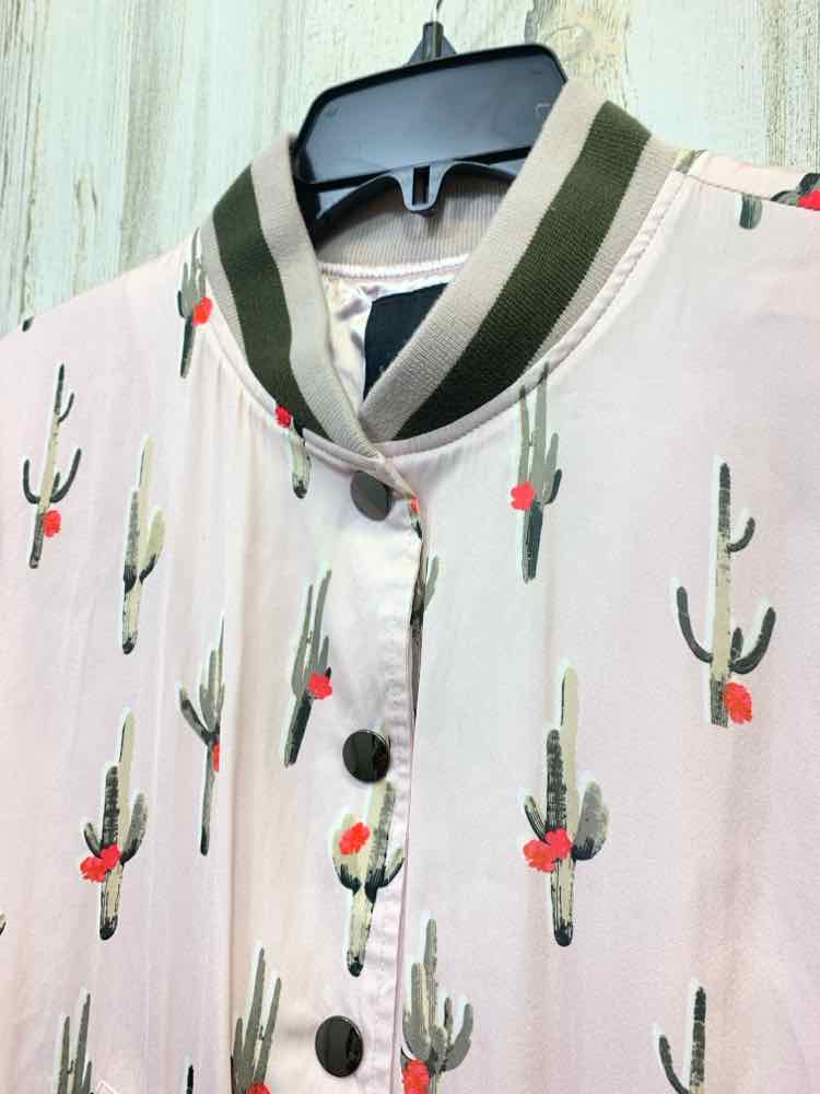 PRE-OWNED DOLCE VITA JACKETS / COATS Size M PINK/GREEN CACTUS Jacket/CACTUS BOMB