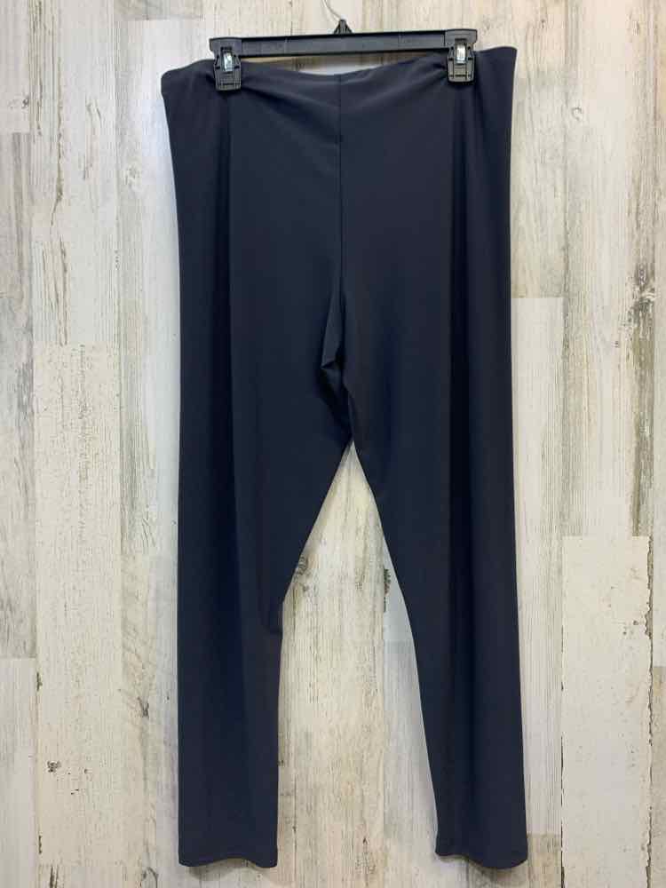 Size 14 SYMPLI BOTTOMS CHARCL/GRAY ELASTIC Solid Pants