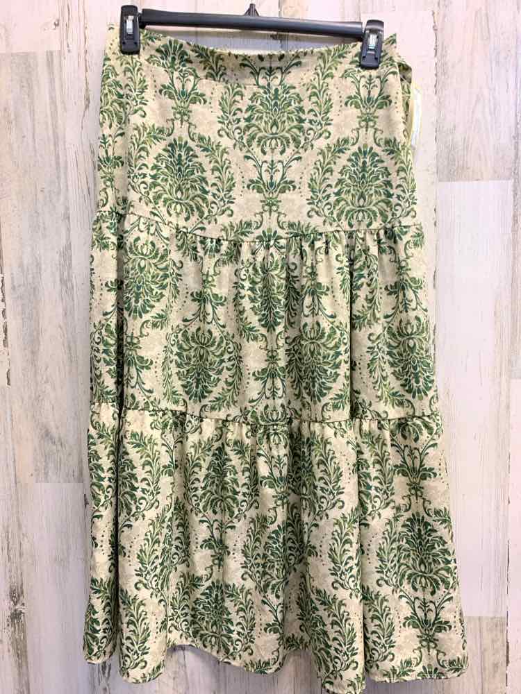 PRE-OWNED XL Floral TIERED Maxi/MIDI SKIRT