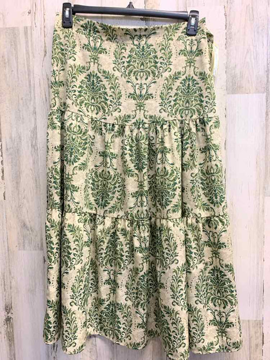 PRE-OWNED XL Floral TIERED Maxi/MIDI SKIRT