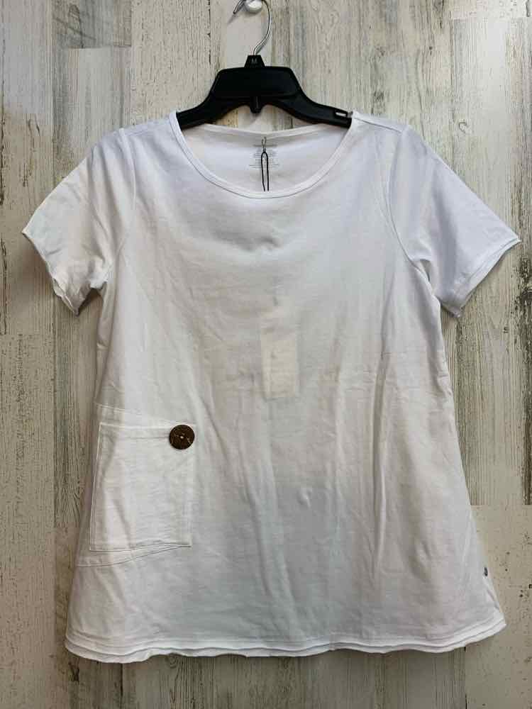 NWT NEON BUDDHA Tops Size S White SHORT SLEEVES TOP