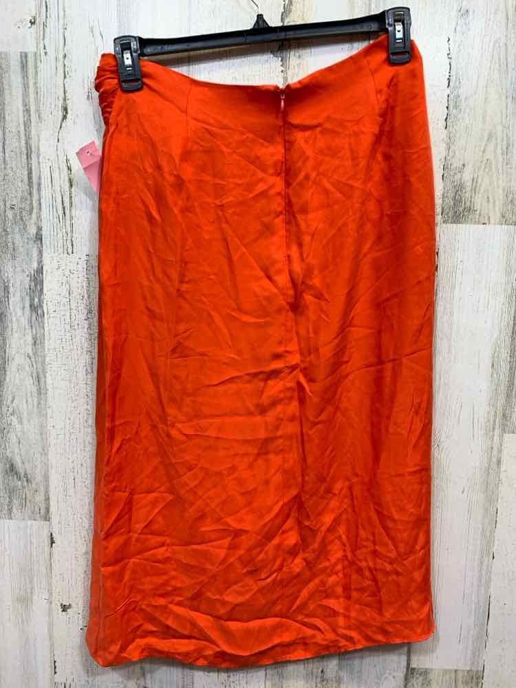 PRE-OWNED RR Dresses and Skirts CORAL Solid WRAP Midi/SIZE: 12 CORAL WRAP SKIRT/