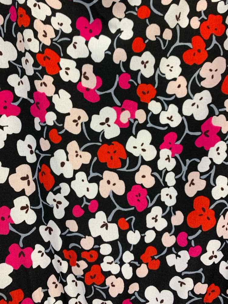 NWT JONES NEW YORK Size XL Dresses and Skirts BLK/WHT/RED Floral Dress