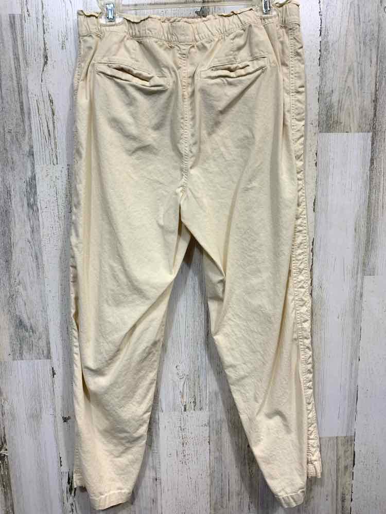 PRE-OWNED Size M SONOMA BOTTOMS Beige WIDE LEG/DRAWSTRING WAIST Pants