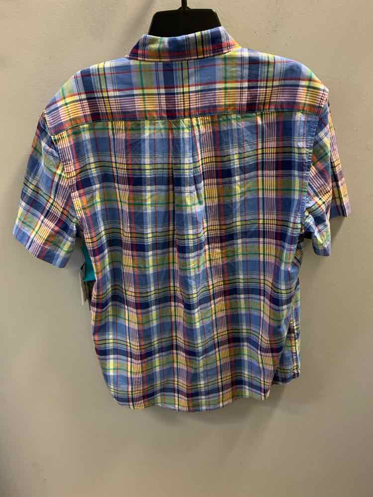 NWT U.S. POLO ASSN. Tops Size S BLU/YEL/GRN Plaid TOP