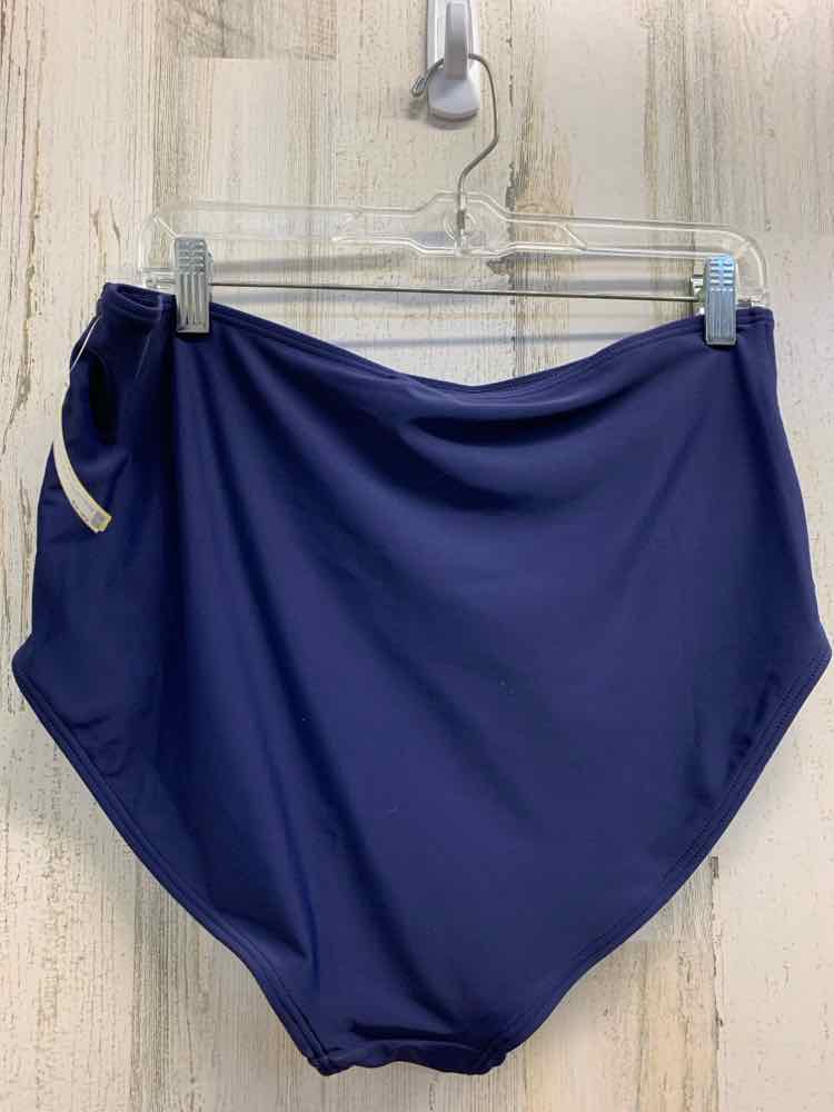 PRE-OWNED Size XXL NAVY BLUE Solid BOTTOM Swimsuit