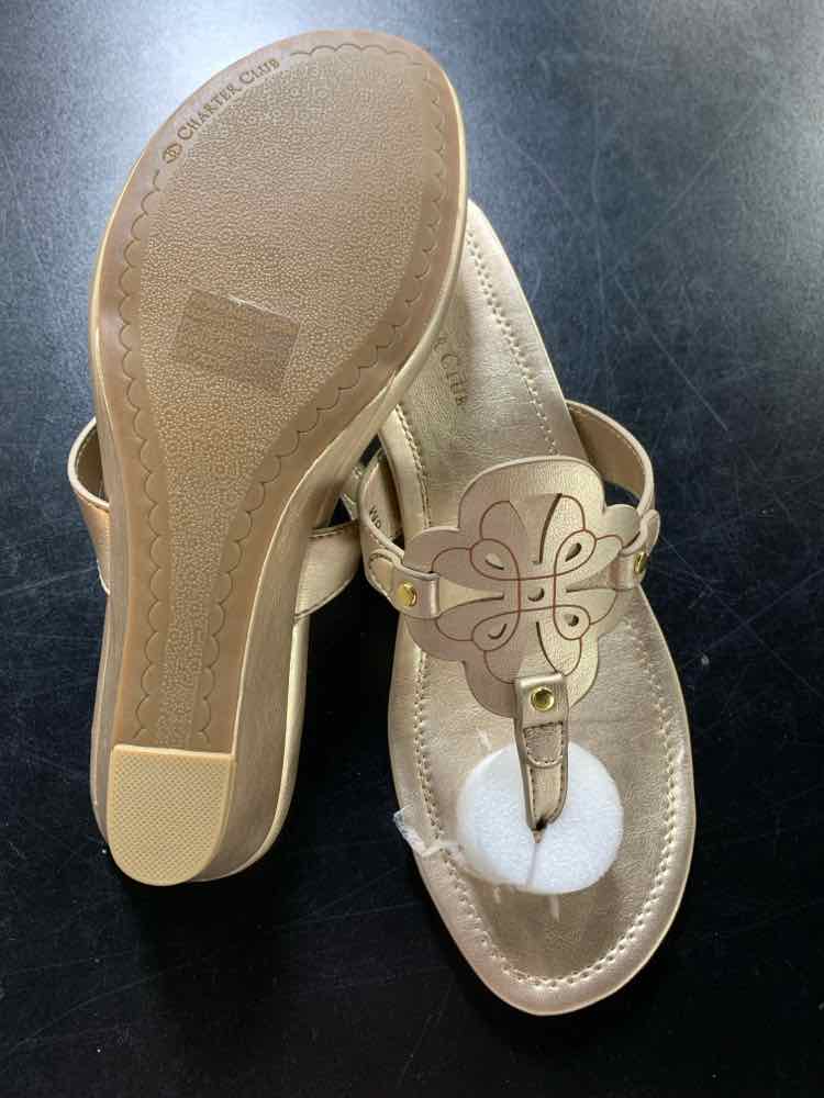 NWT CHARTER CLUB SHOES Shoe Size 8 Gold Shoes