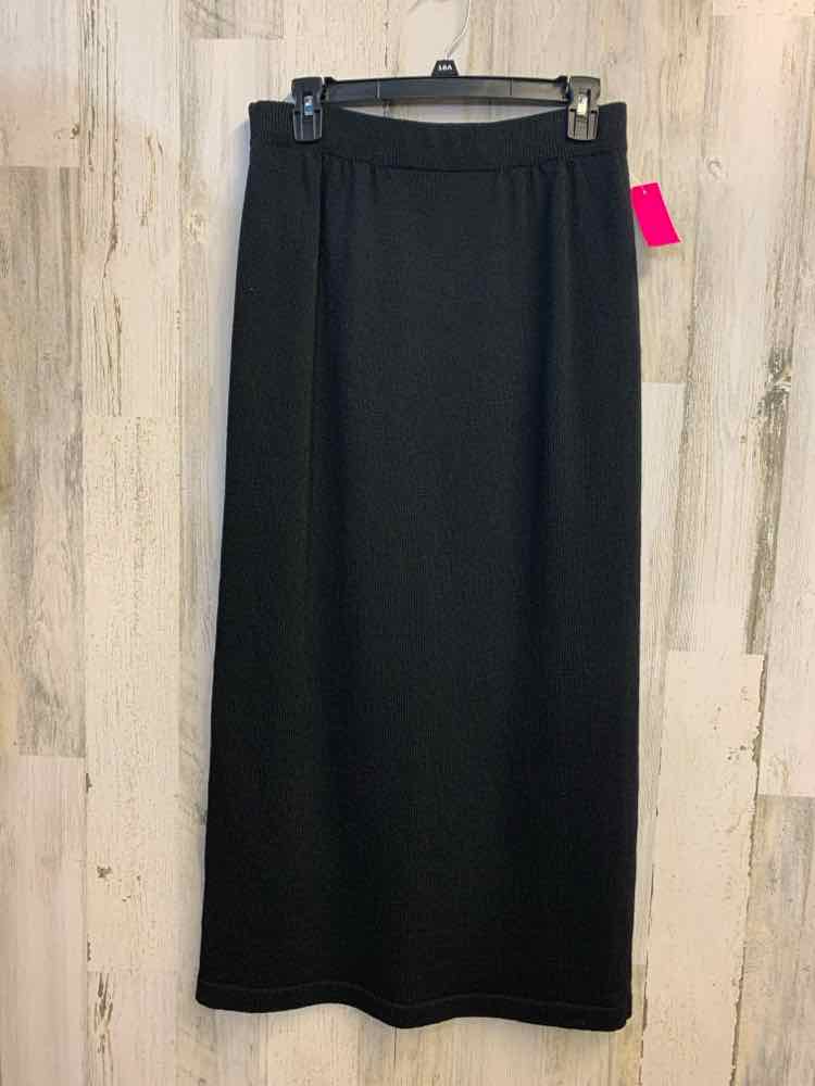 PRE-OWNED ANNE PEDERSON Dresses and Skirts Size M Black Solid PENCIL Skirt/LONG