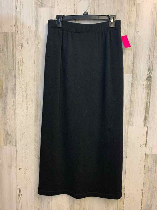 PRE-OWNED ANNE PEDERSON Dresses and Skirts Size M Black Solid PENCIL Skirt/LONG