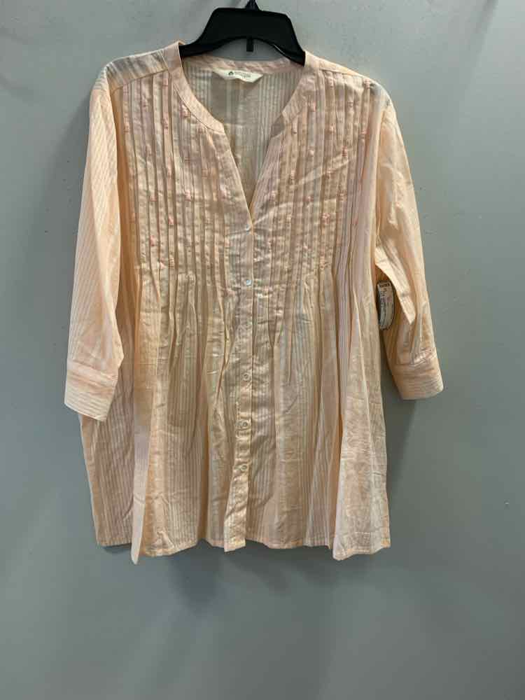 MARKETPLACE Tops Size L Peach TOP